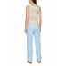 Marccain Sports - AS 6103J90 Top met strepen groen beige.